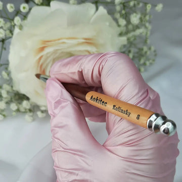 Wooden Kolinsky Nail Brush